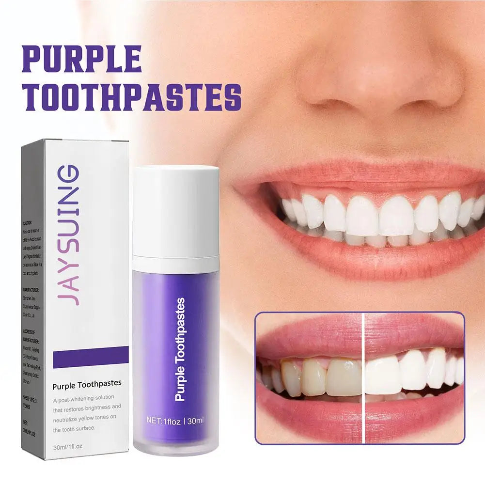 Teeth Removing Deep Smoke Stains Gingiva Protection Purple Orthopedic Toothpaste Effectively Cleans Oral Cavity Brightens