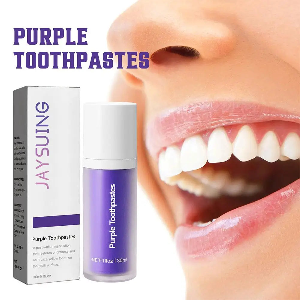 Teeth Removing Deep Smoke Stains Gingiva Protection Purple Orthopedic Toothpaste Effectively Cleans Oral Cavity Brightens